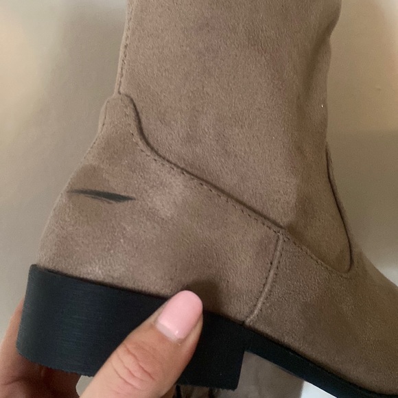 Vegan Suede Over the Knee Boot - Picture 6 of 6